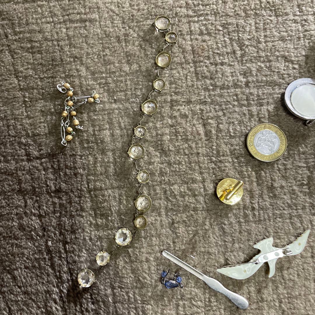 た*し様 古いアクセサリー まとめて 2.68kg イミテーション 指輪 ネック