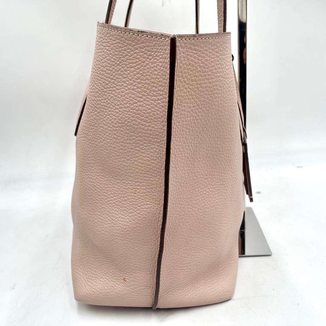 希少✨トッズ ジョイ トートバッグ ビジネス チャーム レザー A4収納可