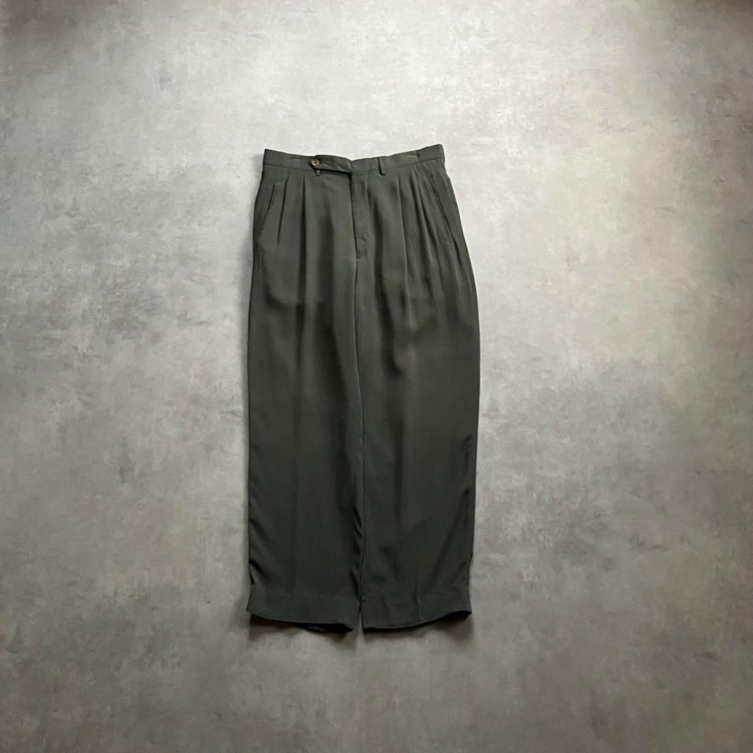パンツ 80s giorgio armani wide slacks pants y2k