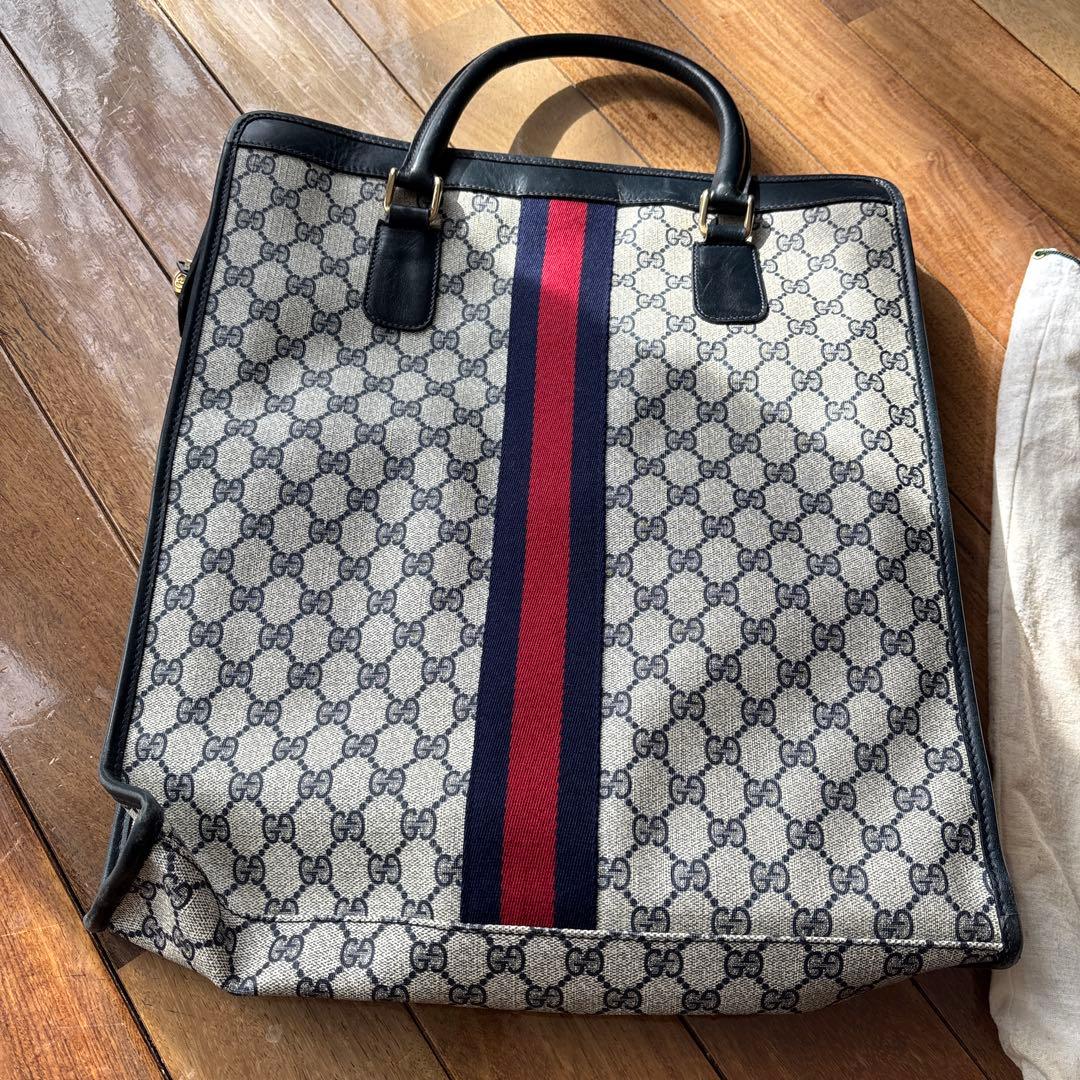 GUCCI トートバッグ GGロゴ ストライプ
