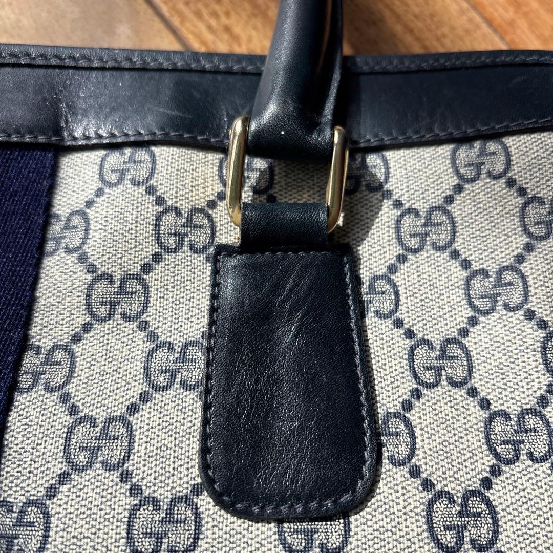 GUCCI トートバッグ GGロゴ ストライプ