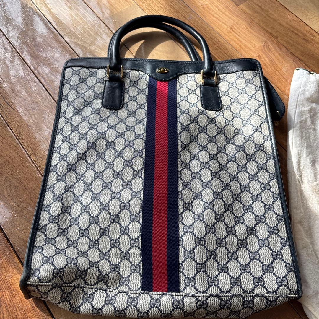 GUCCI トートバッグ GGロゴ ストライプ