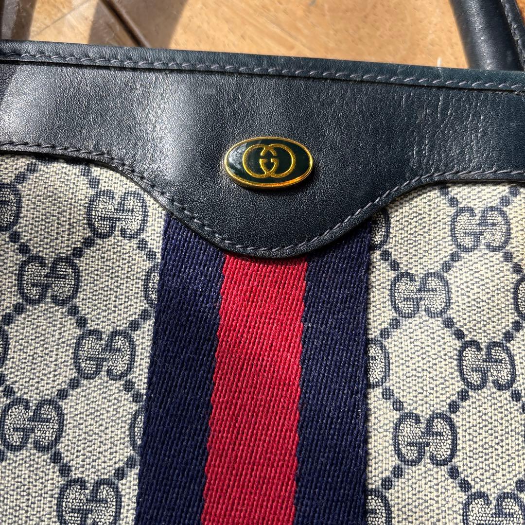 GUCCI トートバッグ GGロゴ ストライプ