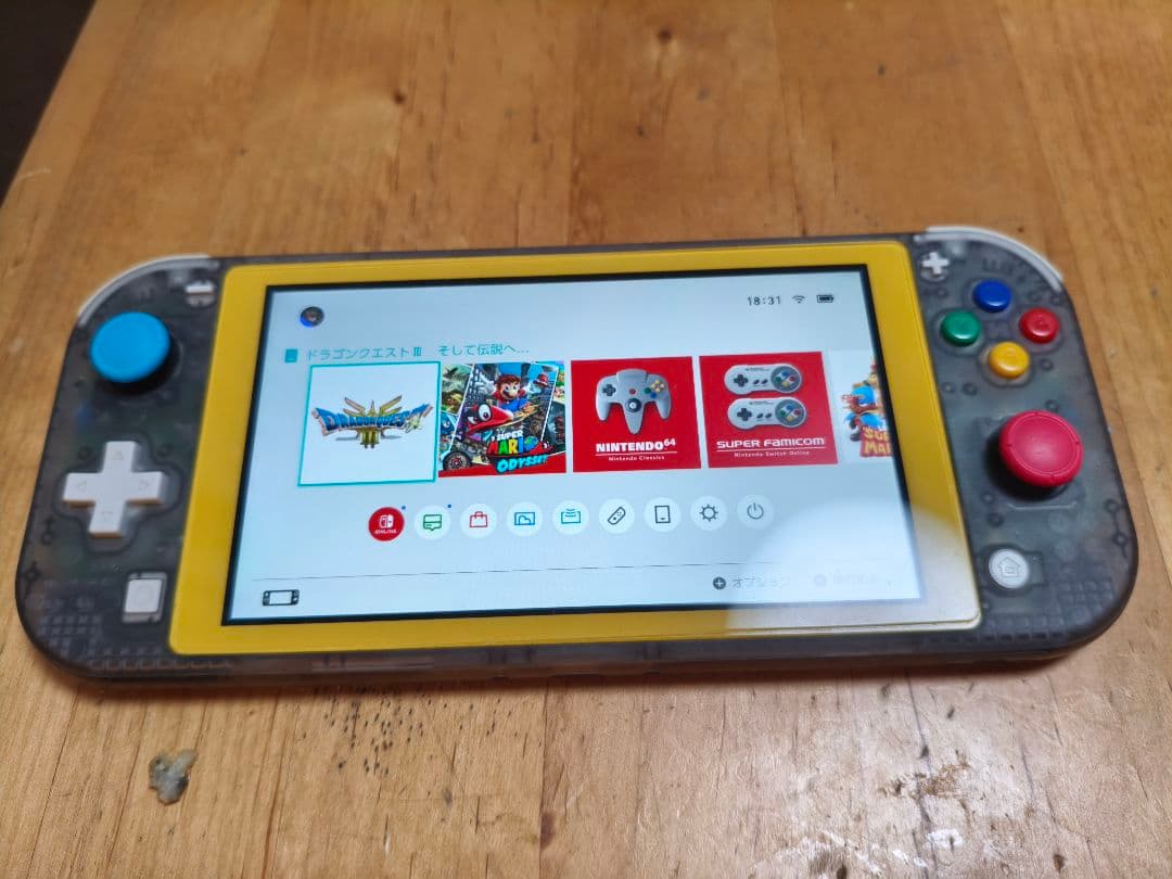 Nintendo Switch Lite クリアブラック換装済み