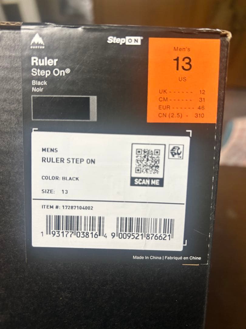 2023-24 BURTON RULER STEP ON ブーツ、バインセット