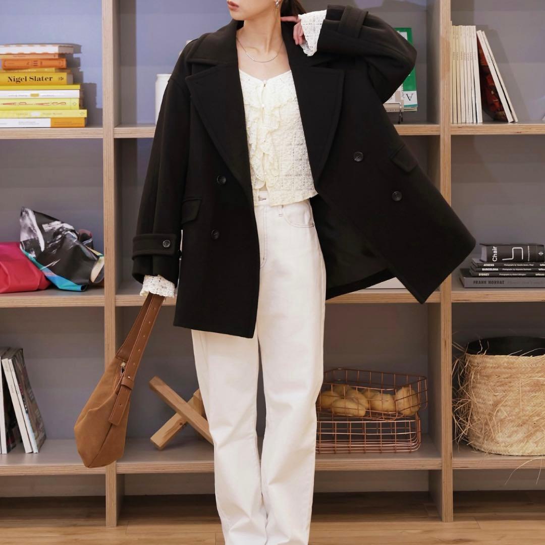 FREE'S MART メルトンPコート　新品