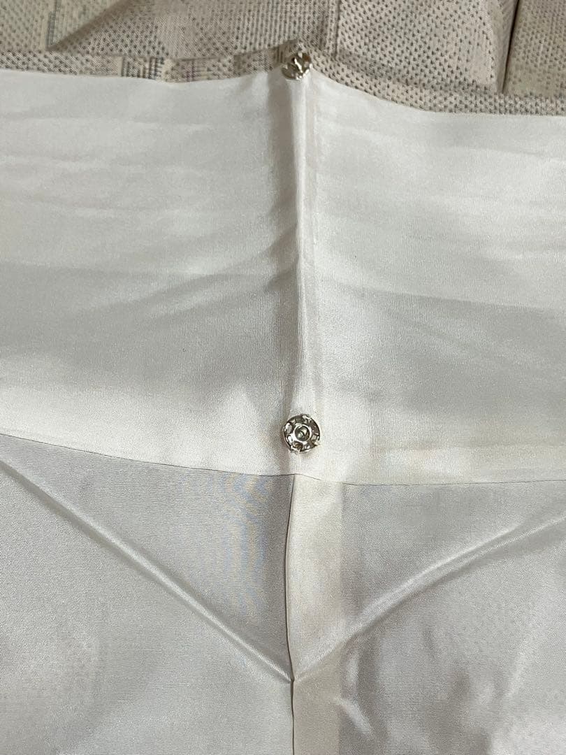 白大島 本場大島紬 総絣 小紋 葉文 唐草 美品 イ6624