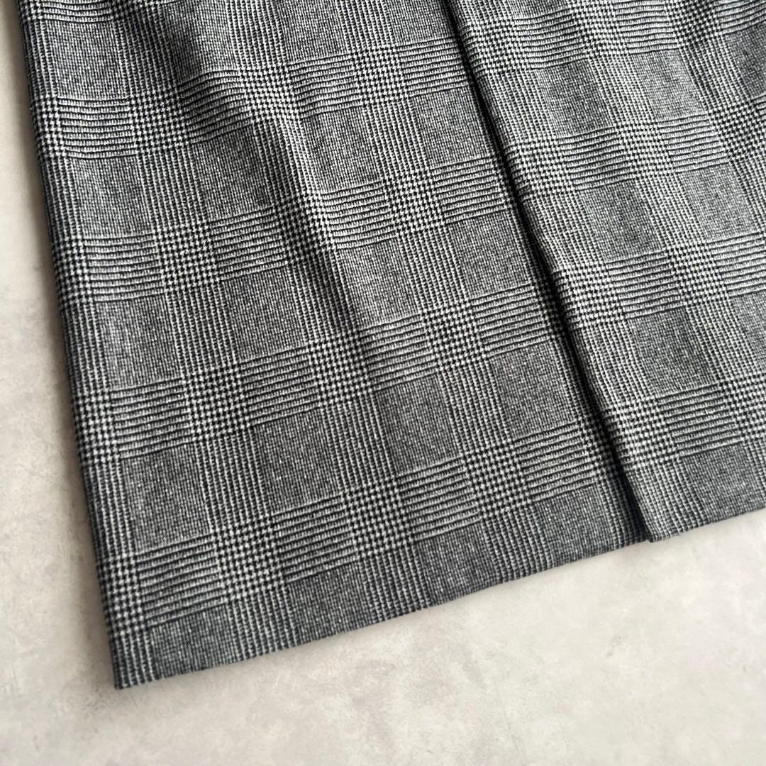 COUTURE D'ADAM グレンチェック　コート　ロング　カシミヤ