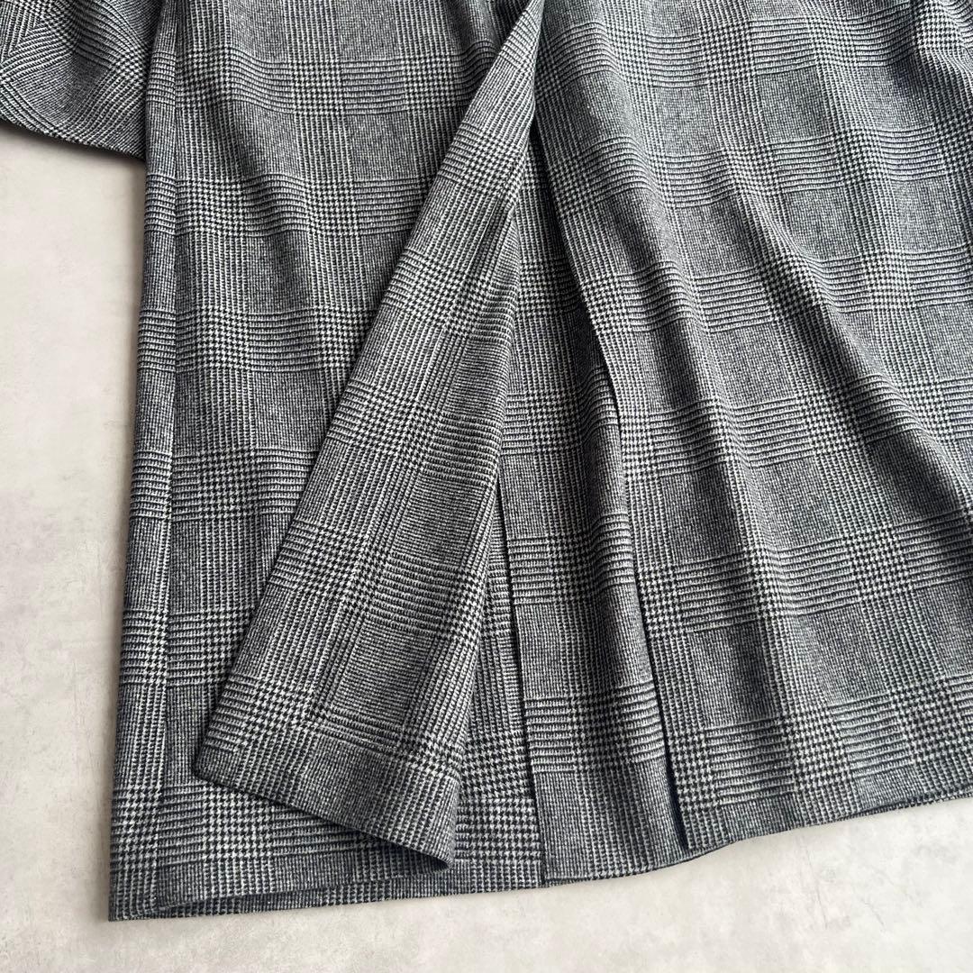 COUTURE D'ADAM グレンチェック　コート　ロング　カシミヤ