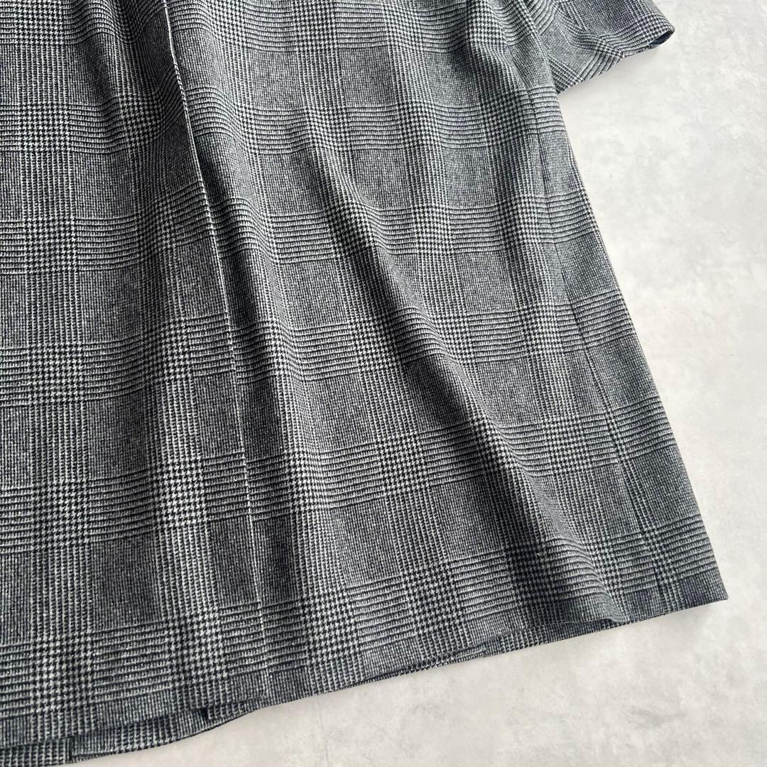 COUTURE D'ADAM グレンチェック　コート　ロング　カシミヤ