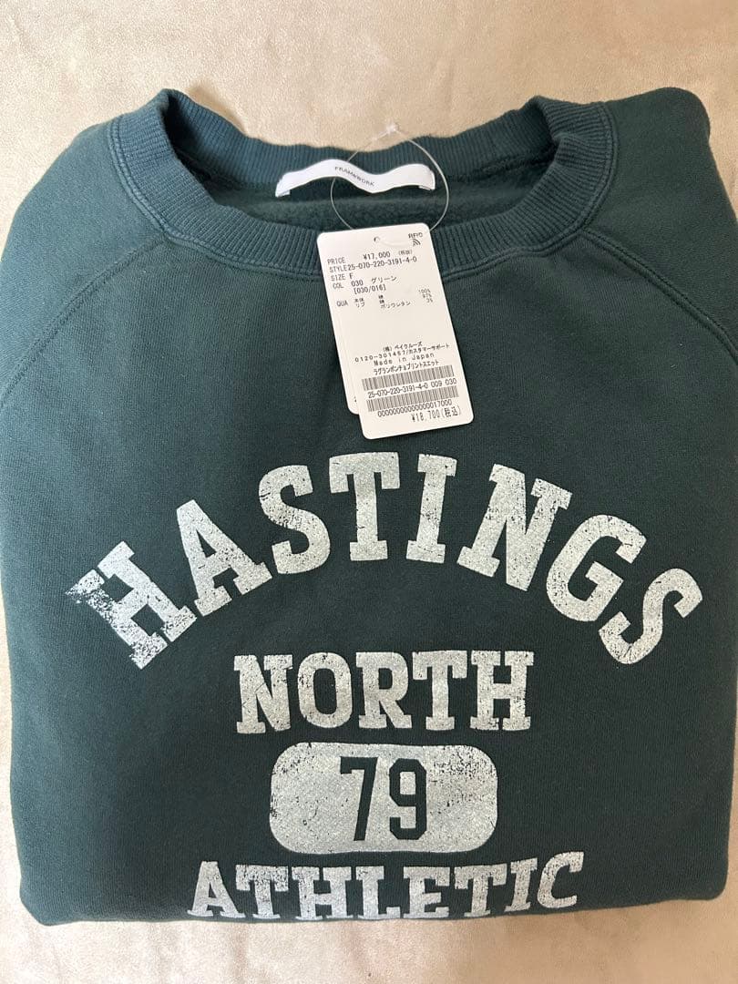 【出品12/22まで】FRAMeWORK ラグランポンチョプリントスエット