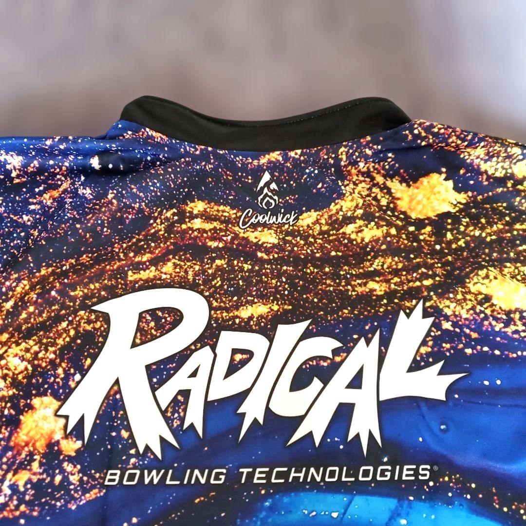 ✨新品✨ボウリングウェア　ラディカル　RADICAL　【M】　ブルー　ゴールド