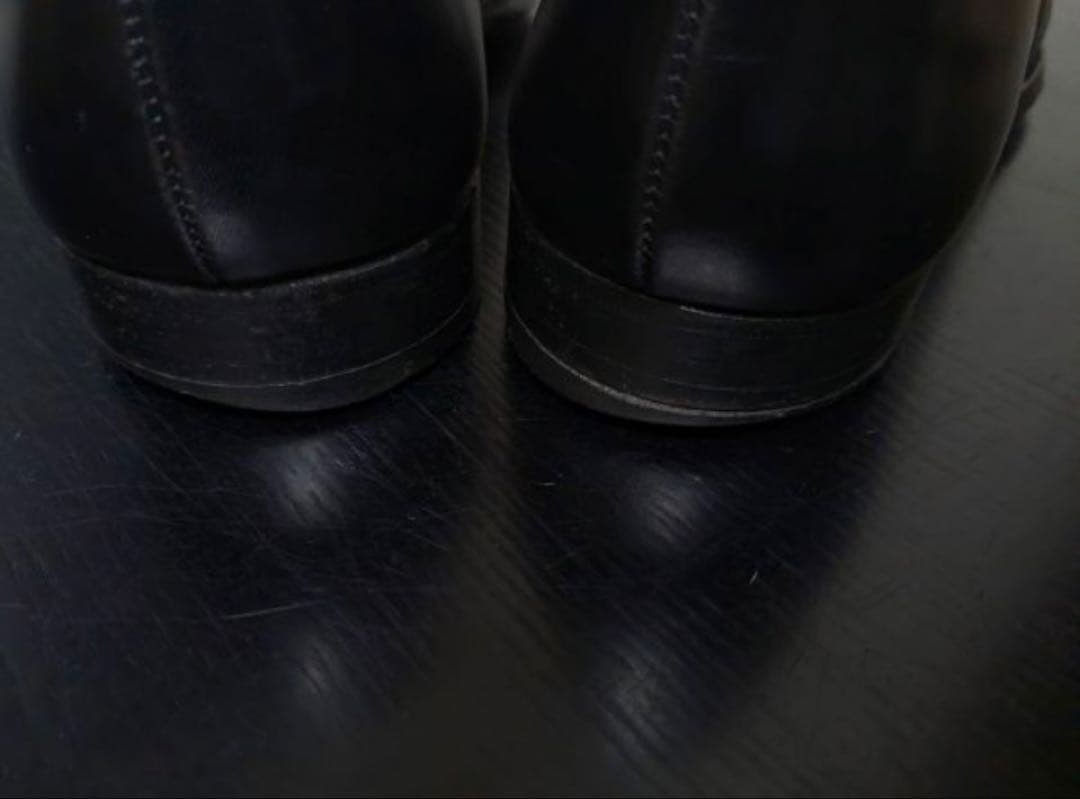 黒レザー ドレスシューズ ウィングチップ　クロケットジョーンズ　UK7,0E