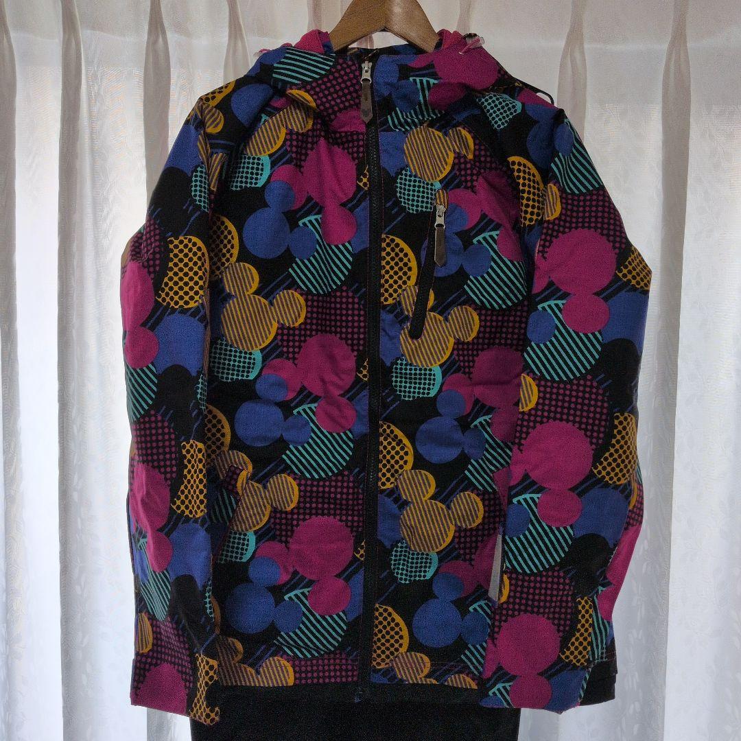 ウィンタースポーツ用ディズニージャケットとパンツ、グローブセット