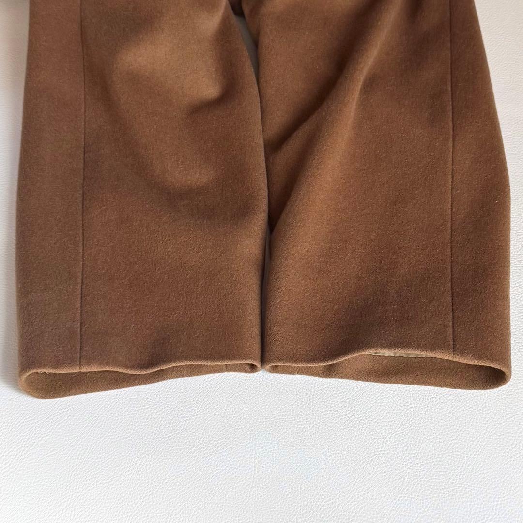 美品 【着丈111㎝】 ダブルチェスターコート カシミヤ100% キャメル 11