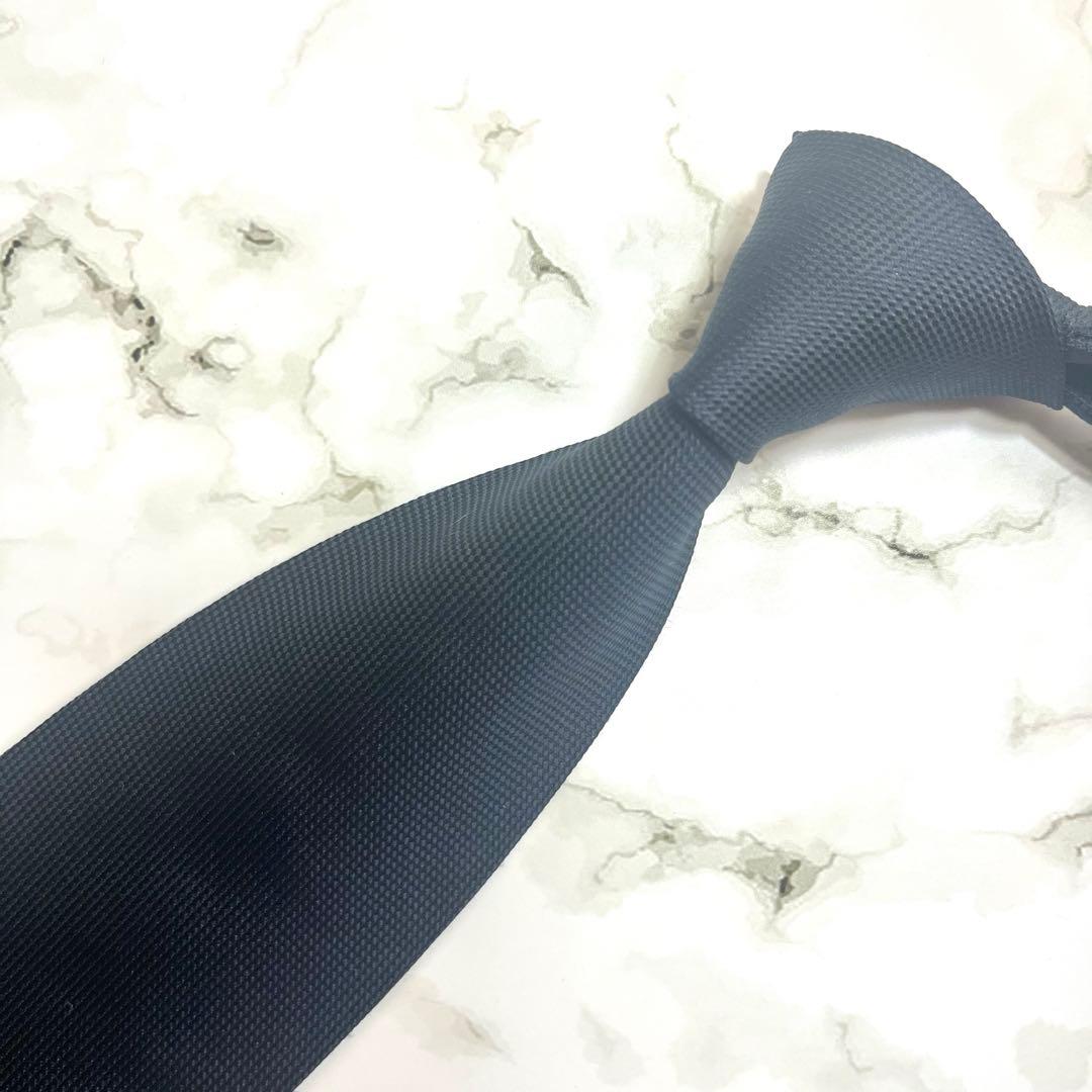 美品✨　GUCCI グッチ　ネイビー　ソリッド　ネクタイ