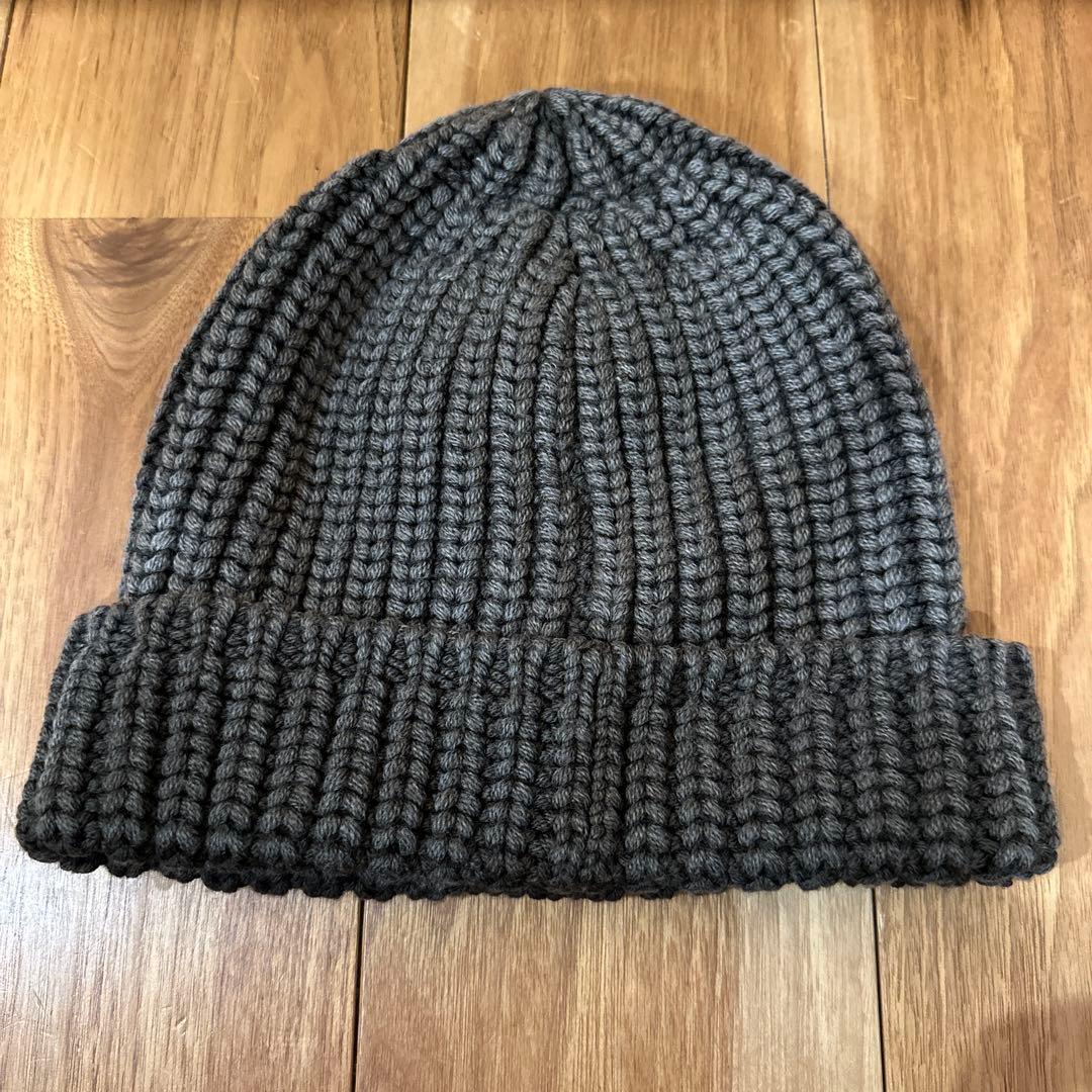 MONCLER モンクレール ニット帽 グレー ニットキャップ 正規品