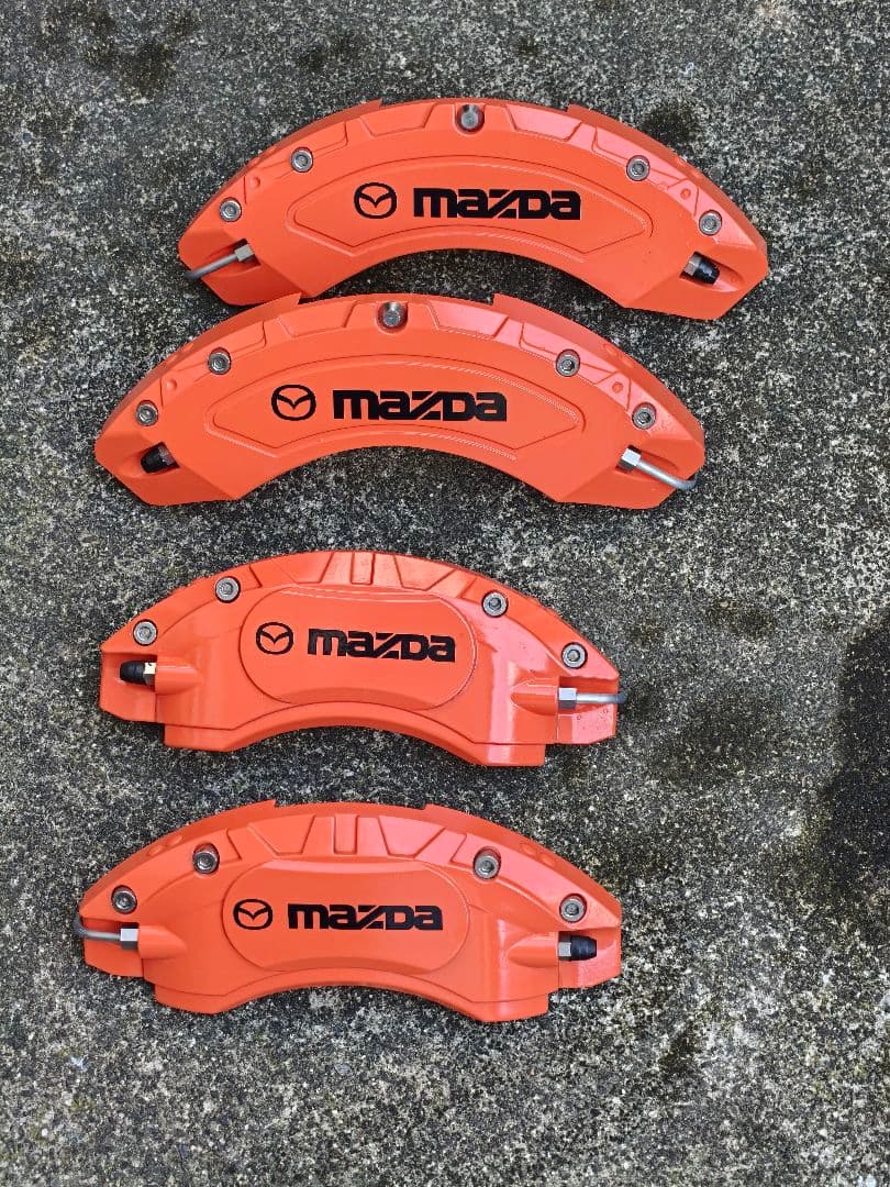 Mazda ブレーキキャリパーカバー オレンジ 4個セット