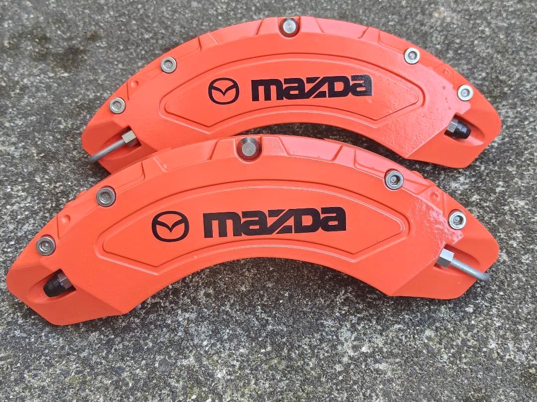 Mazda ブレーキキャリパーカバー オレンジ 4個セット