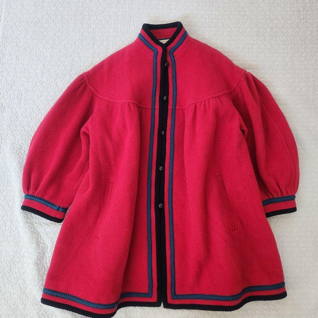 レア★イヴサンローラン　ウールコート　ヴィンテージ　チロリアン　大き目サイズ