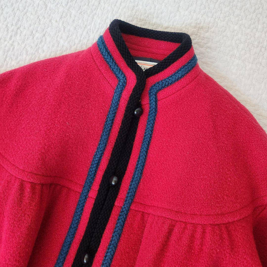 レア★イヴサンローラン　ウールコート　ヴィンテージ　チロリアン　大き目サイズ