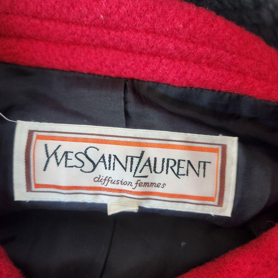 レア★イヴサンローラン　ウールコート　ヴィンテージ　チロリアン　大き目サイズ