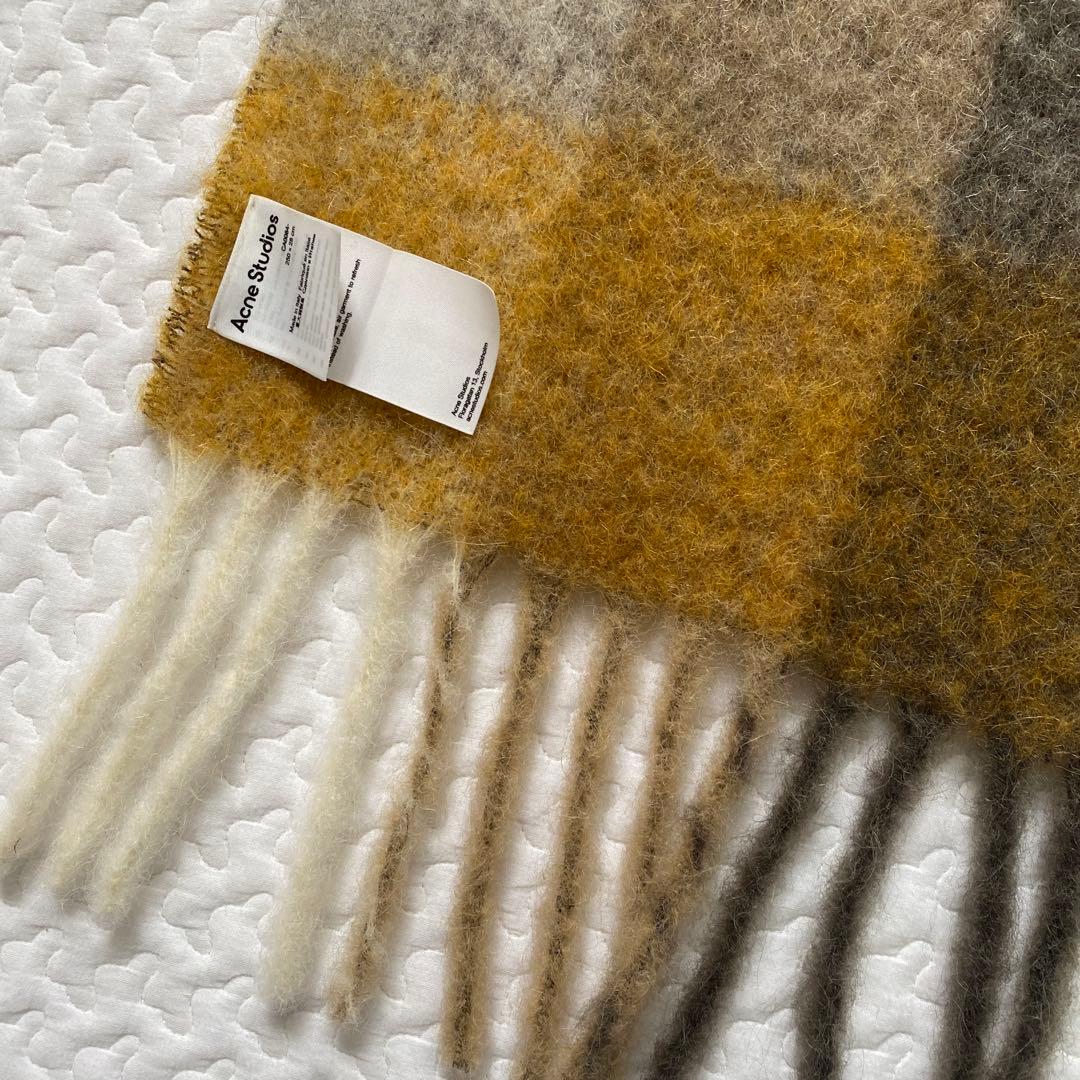 美品！Acne Studios チェック柄マフラー 250x28cm