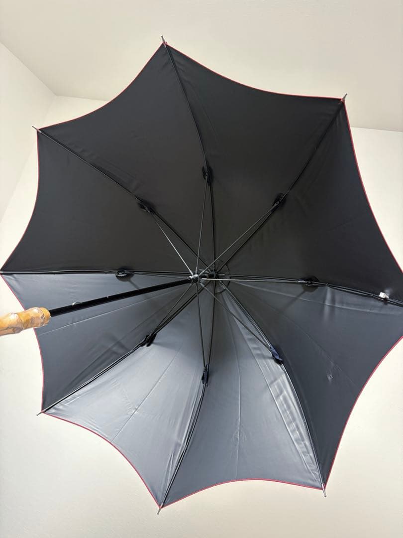 芦屋ロサブラン 長傘 ミドル 55cm ネイビーレッド