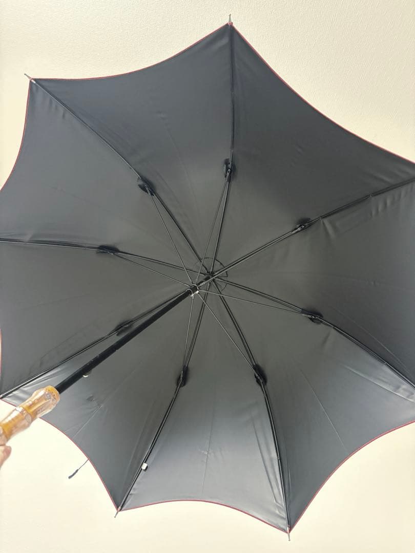 芦屋ロサブラン 長傘 ミドル 55cm ネイビーレッド