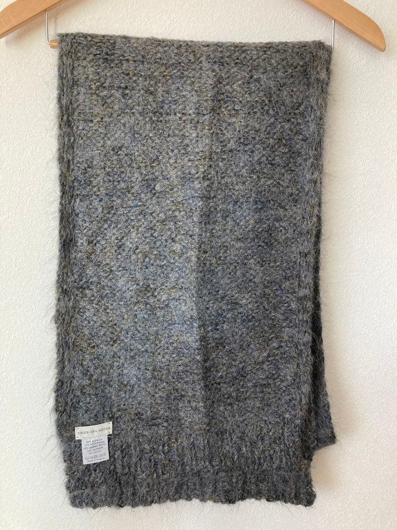 DRIES VAN NOTEN アルパカ混マフラー　ベルギー製