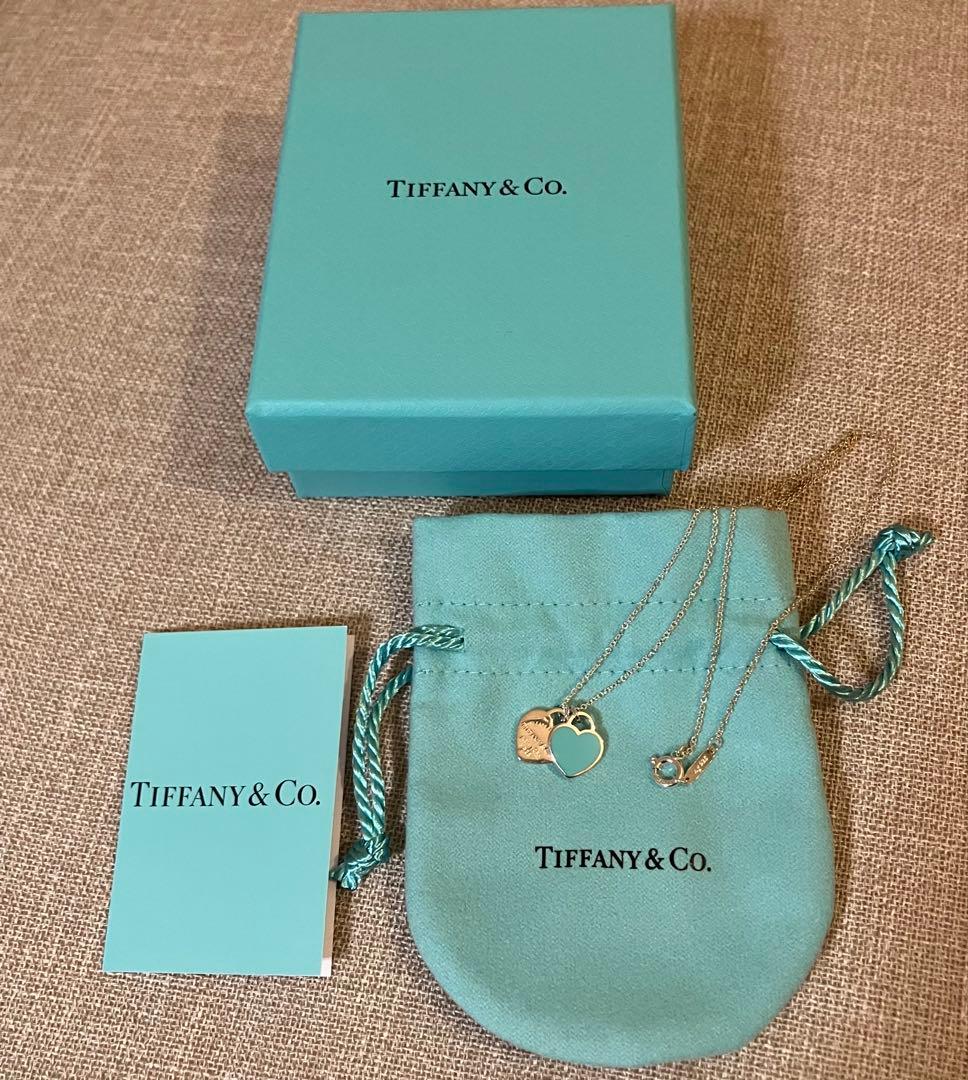 Tiffany & Co. ターコイズハートネックレス ダブルハート