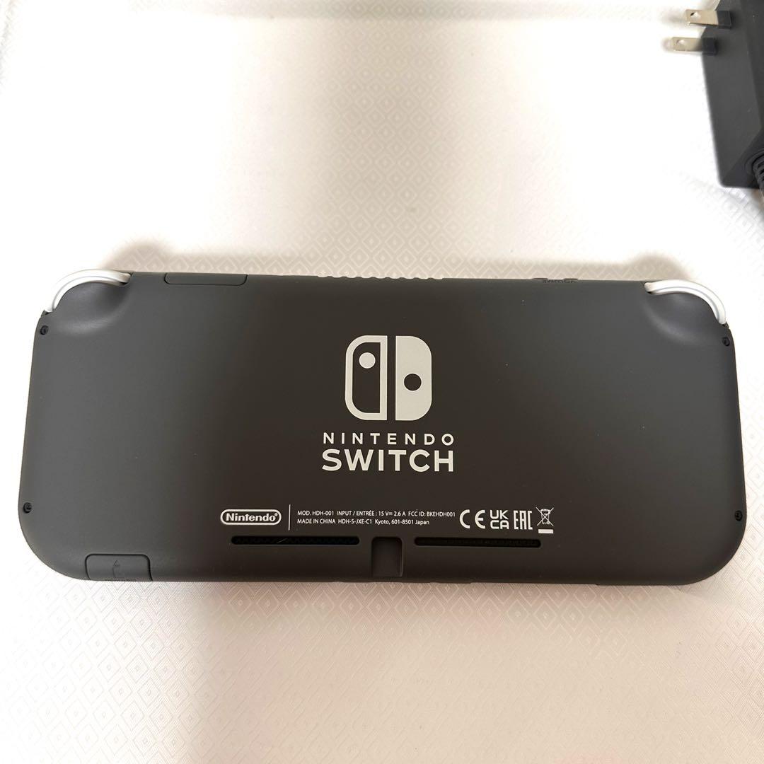 【美品】Nintendo Switch Lite グレー 本体 + 付属品セット
