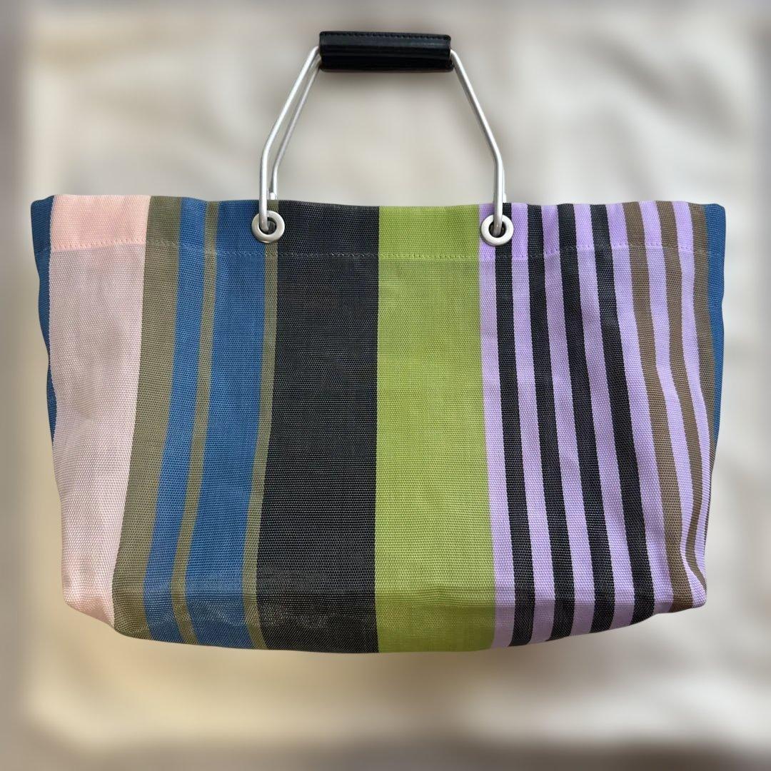 MARNI マルチカラー ストライプ トートバッグ