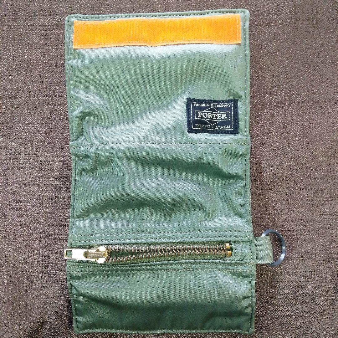 ポーター　タンカー　折財布　グリーン