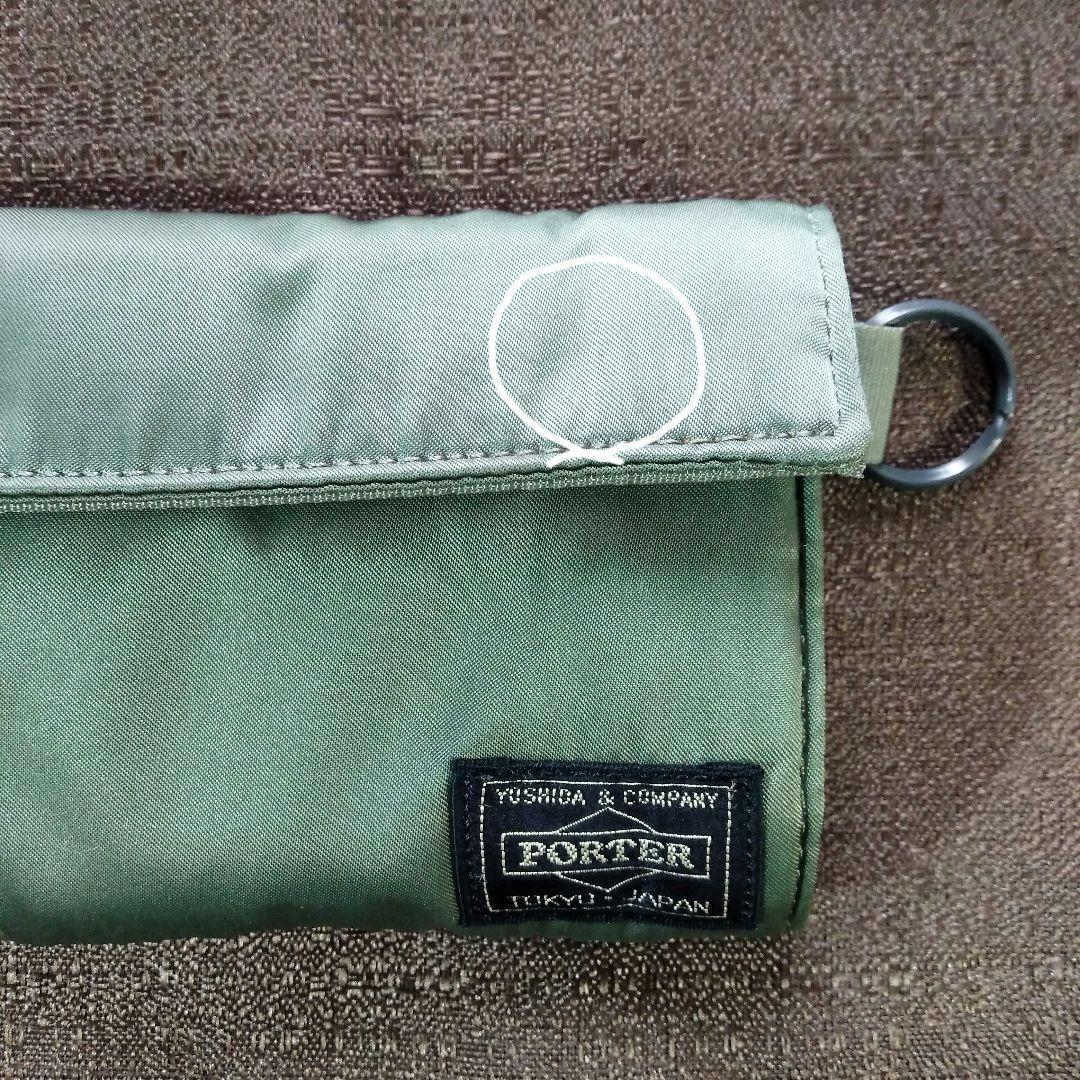 ポーター　タンカー　折財布　グリーン