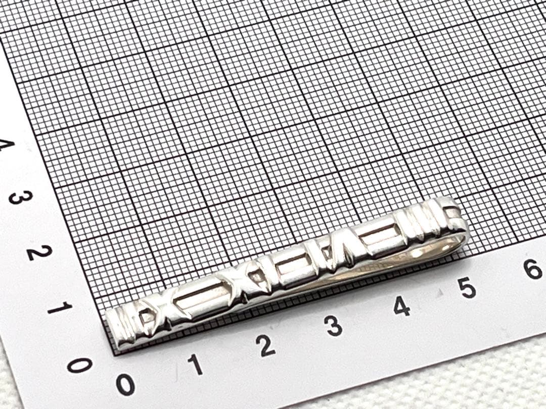 c367 美品　ティファニー　アトラス　1995 ネクタイピン　シルバー　925