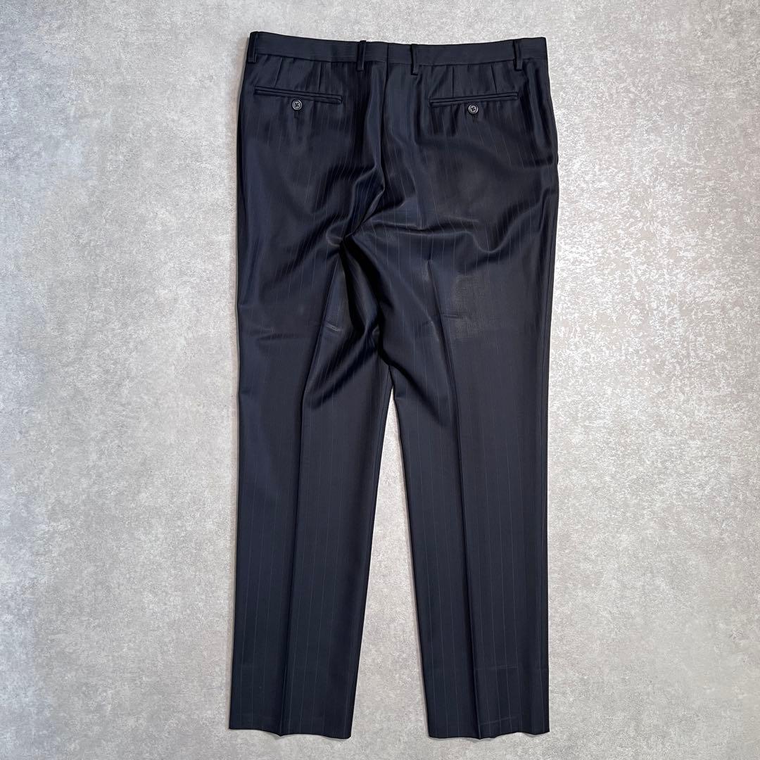 【美品】ポールスミス×ゼニア スーツセットアップ ネイビー ストライプ L2