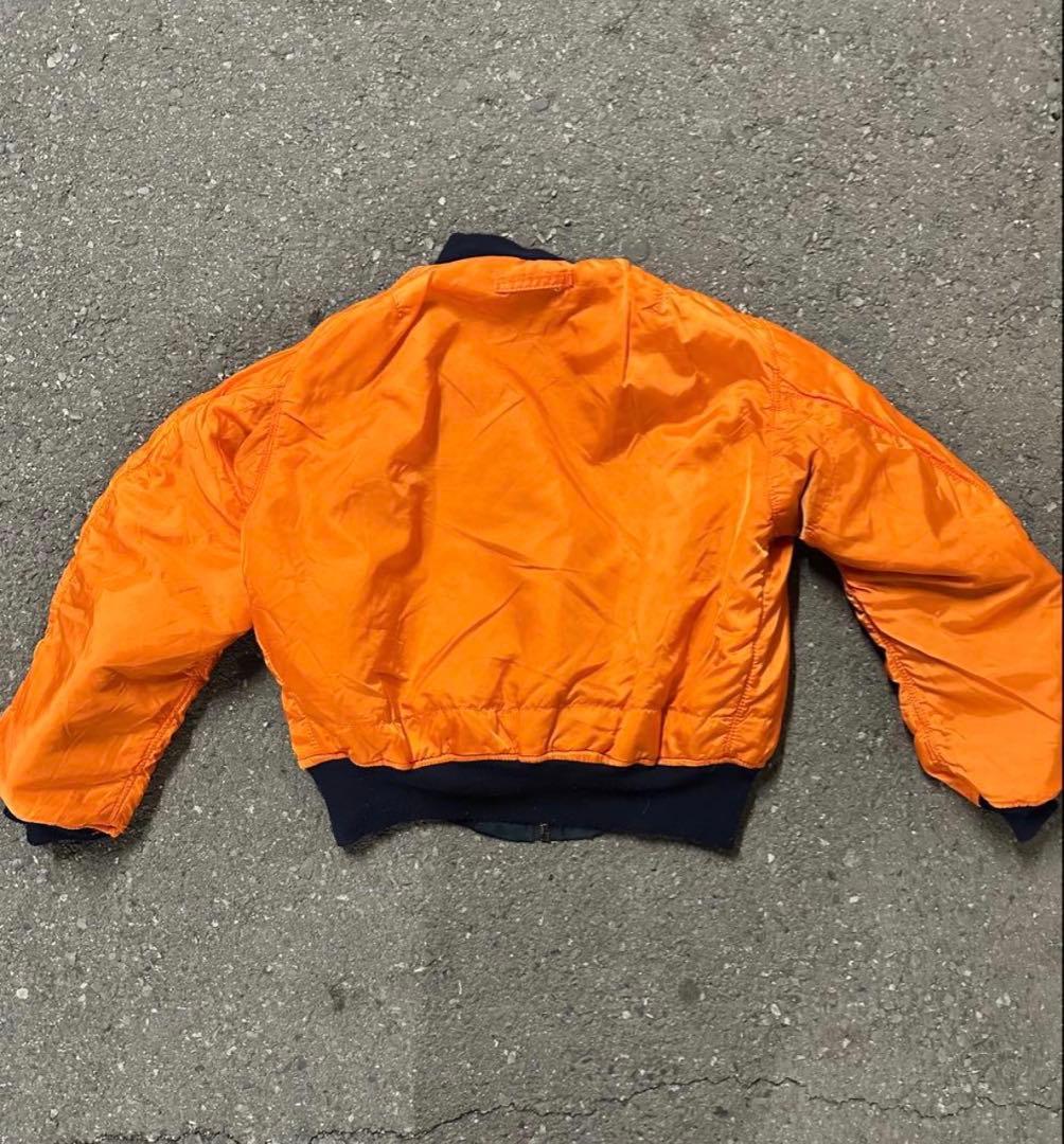 80s〜90s ALPHA MA-1 フライトジャケット USA製 ネイビー