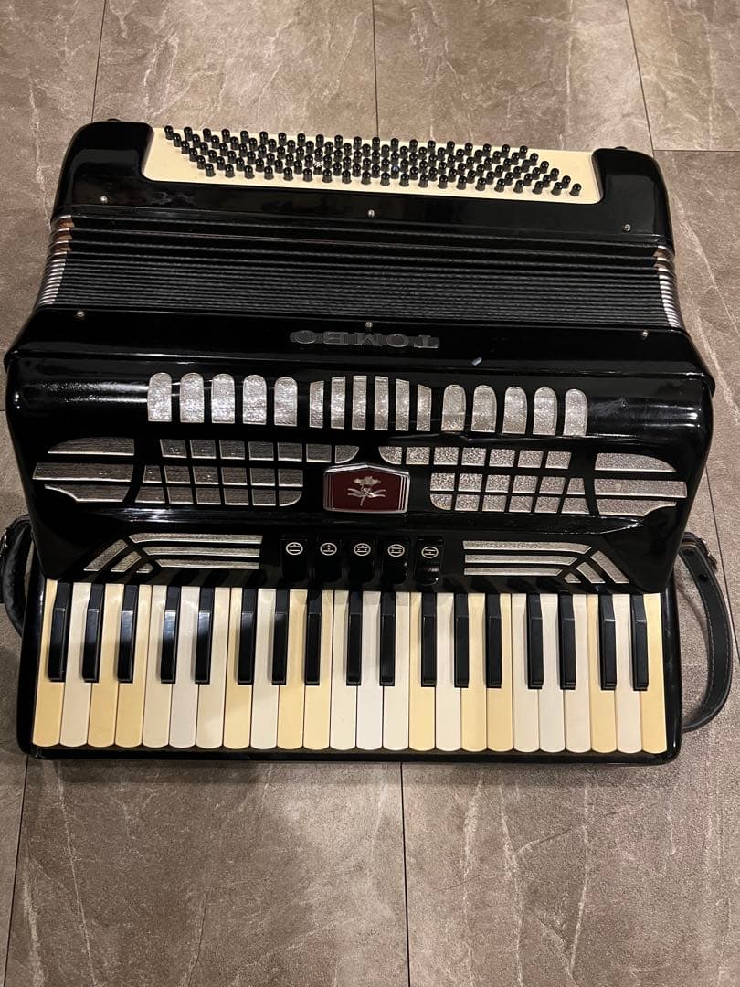 TOMBO アコーディオン 41鍵120B 黒 (訳あり)