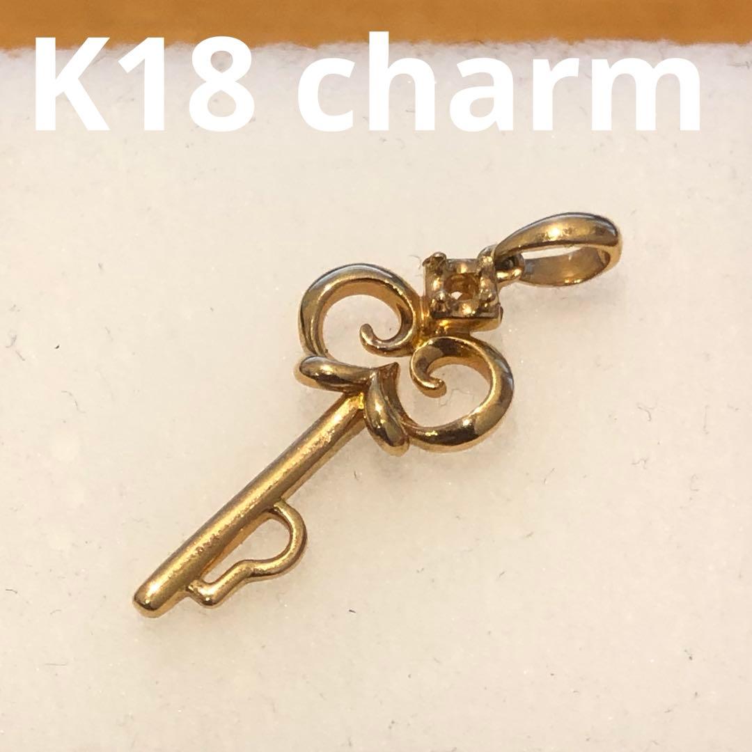 K18鍵モチーフゴールドチャーム　822H2601