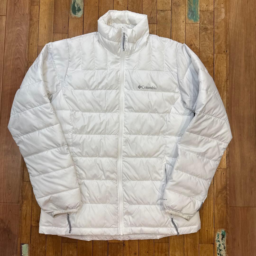 コロンビア　Columbia フード付きアウターウェア 黒白　インナーダウン