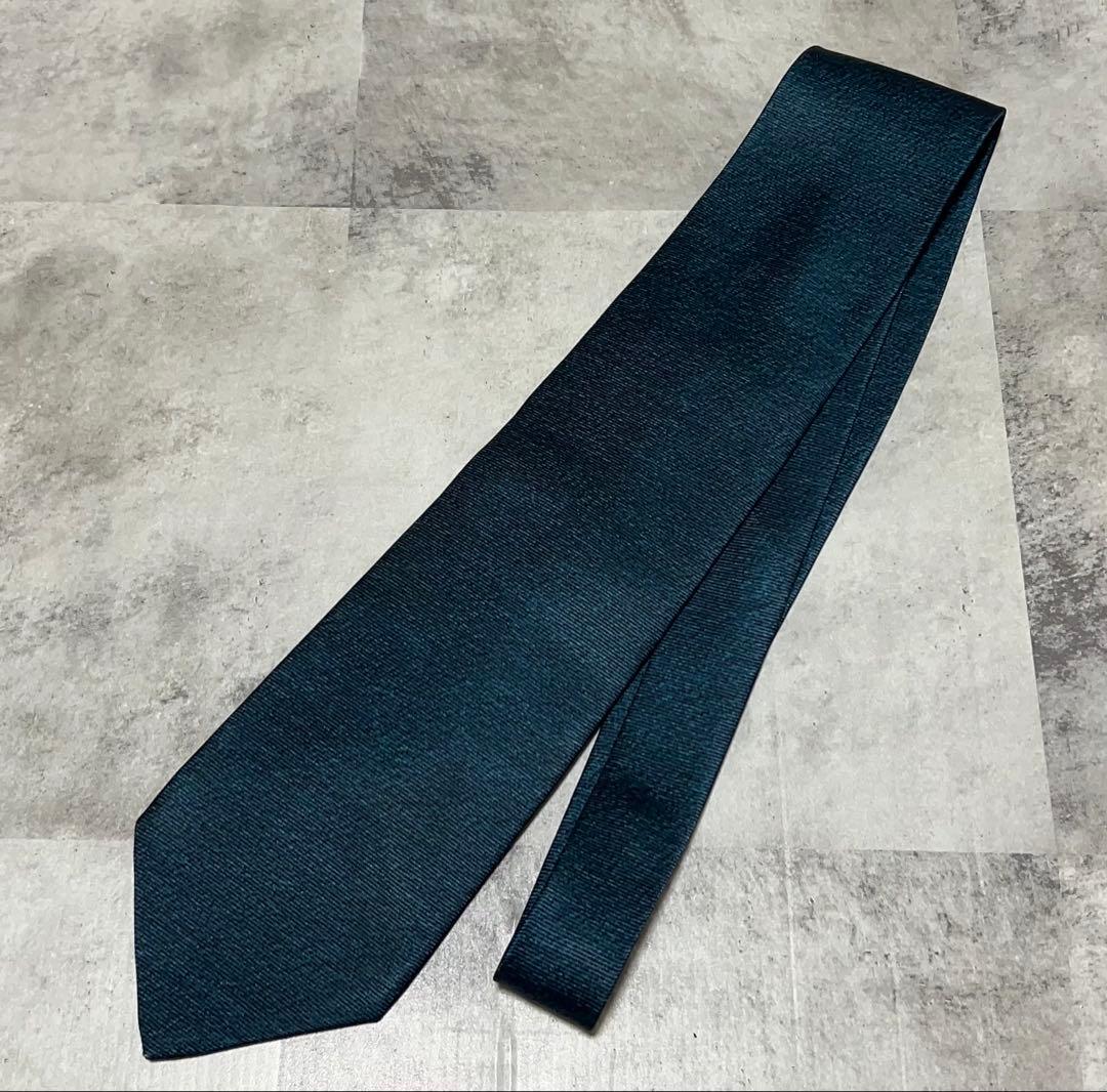 BVLGARI ネクタイ ハイブランド ソリッド セッテピエゲ 箱付き