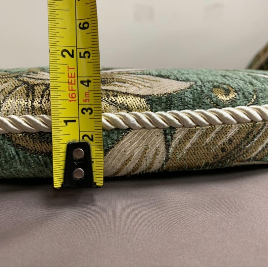 さくら様10/1入荷シェニールダイニングシートクッショングリーン 6枚セット