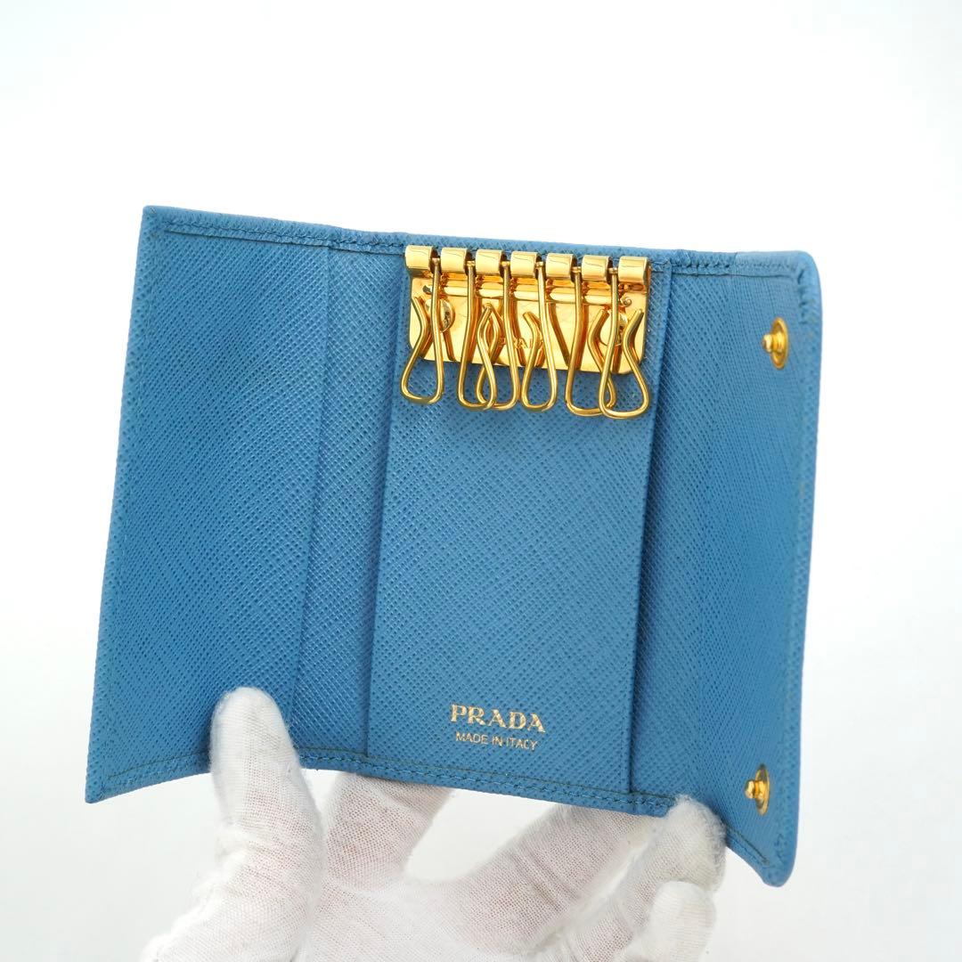 ✨未使用に近い・箱付き✨　PRADA キーケース　サフィアーノレザー　6連　刻印