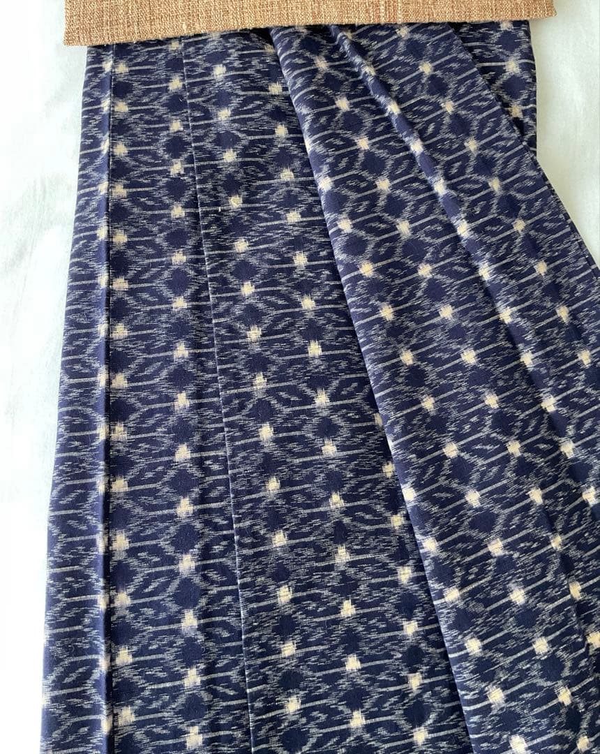 久留米絣　単衣　着物　未着用
