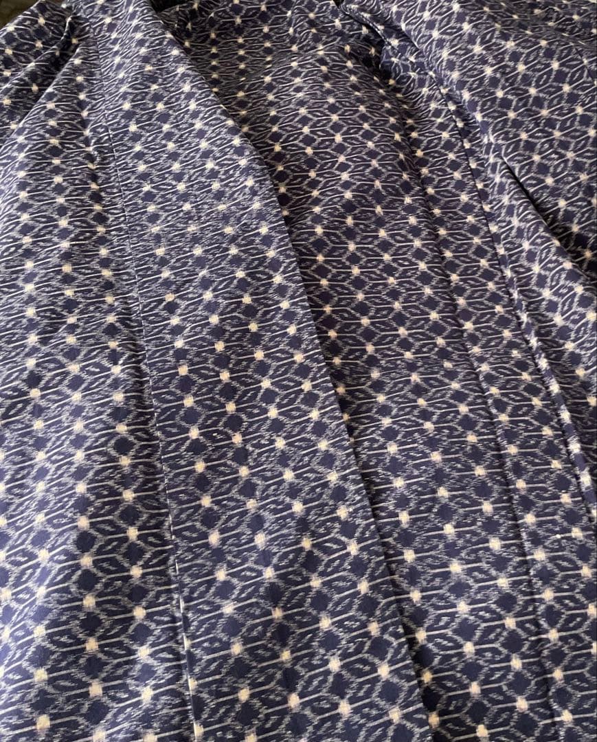 久留米絣　単衣　着物　未着用