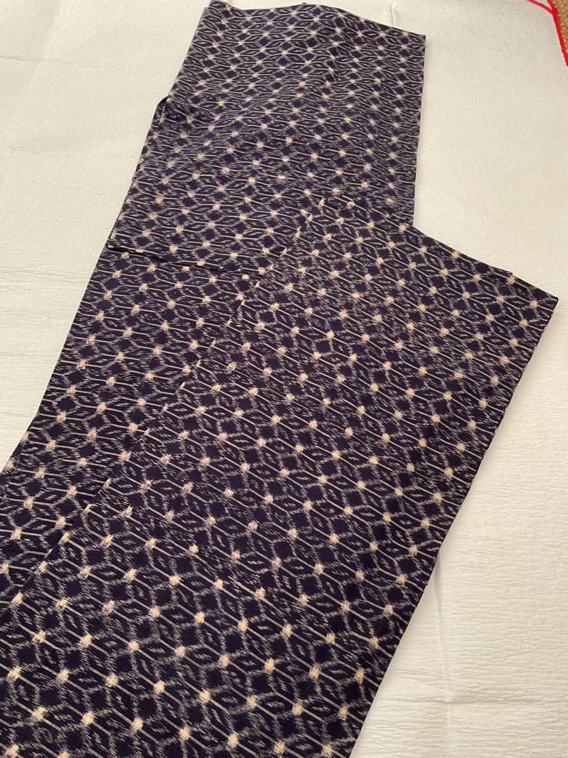 久留米絣　単衣　着物　未着用