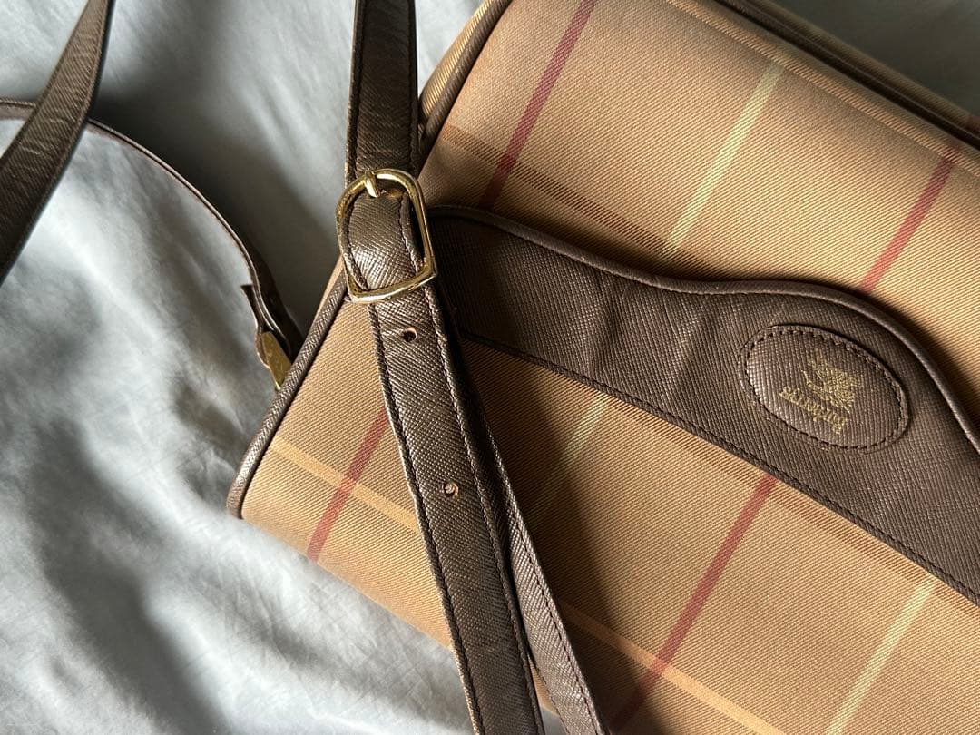 Burberrys バーバリーズ ノバチェック レザー 本革 ショルダーバッグ