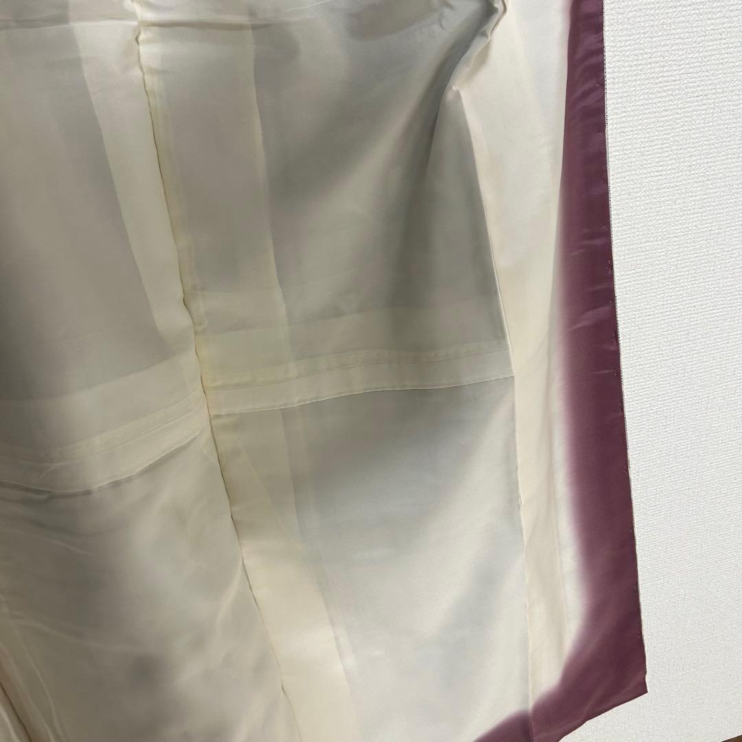 逸品！！　都喜ヱ門　本場白大島紬　着物　幾何学柄　着物スキ倶楽部　６３７