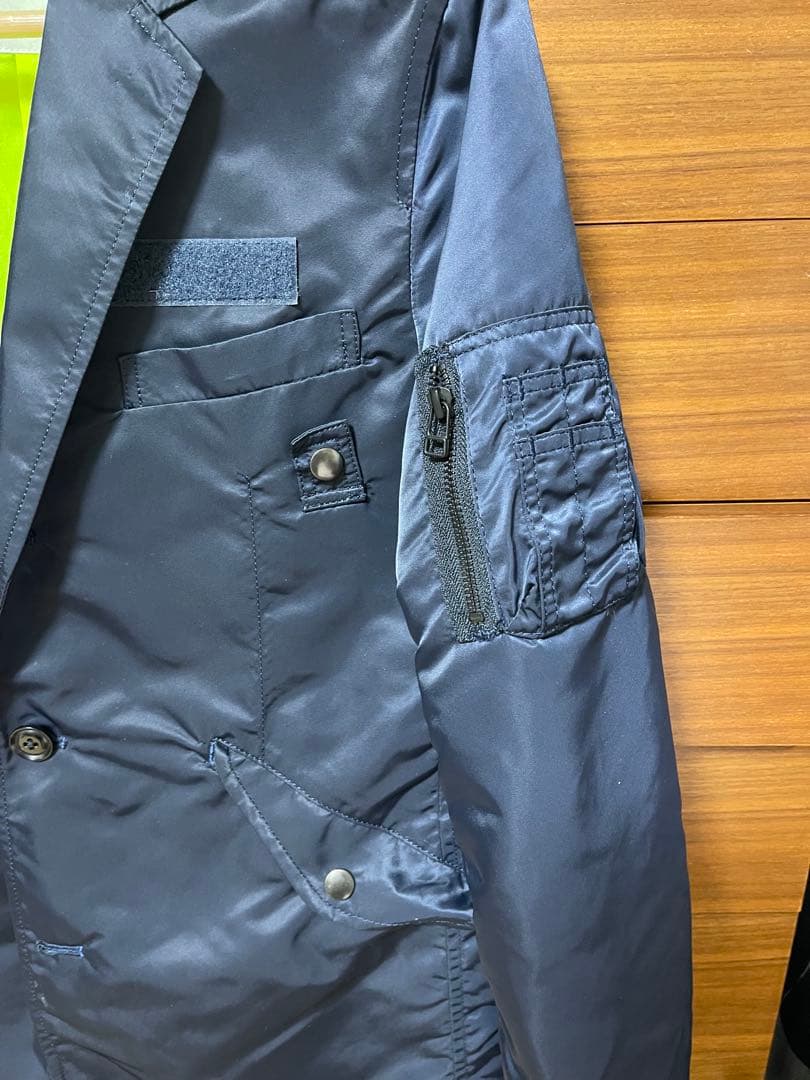 rough&swell MA1スタイルジャケット 紺&ライムイエロー Mサイズ